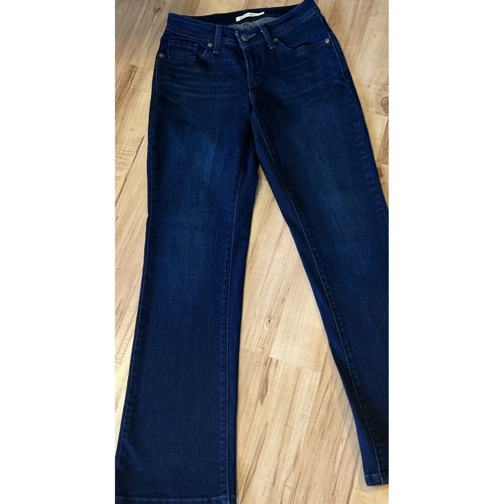 Levis 529 Curvy Bootcut Jeans Womens Size 4 Dark Wash Blue Denim 28x30